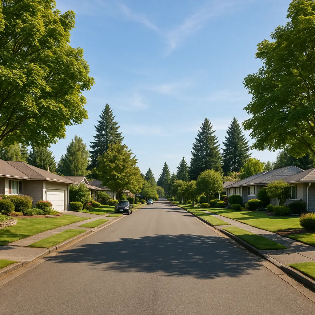 Sell my house fast in Federal Way WA - residential neighborhood street in King County