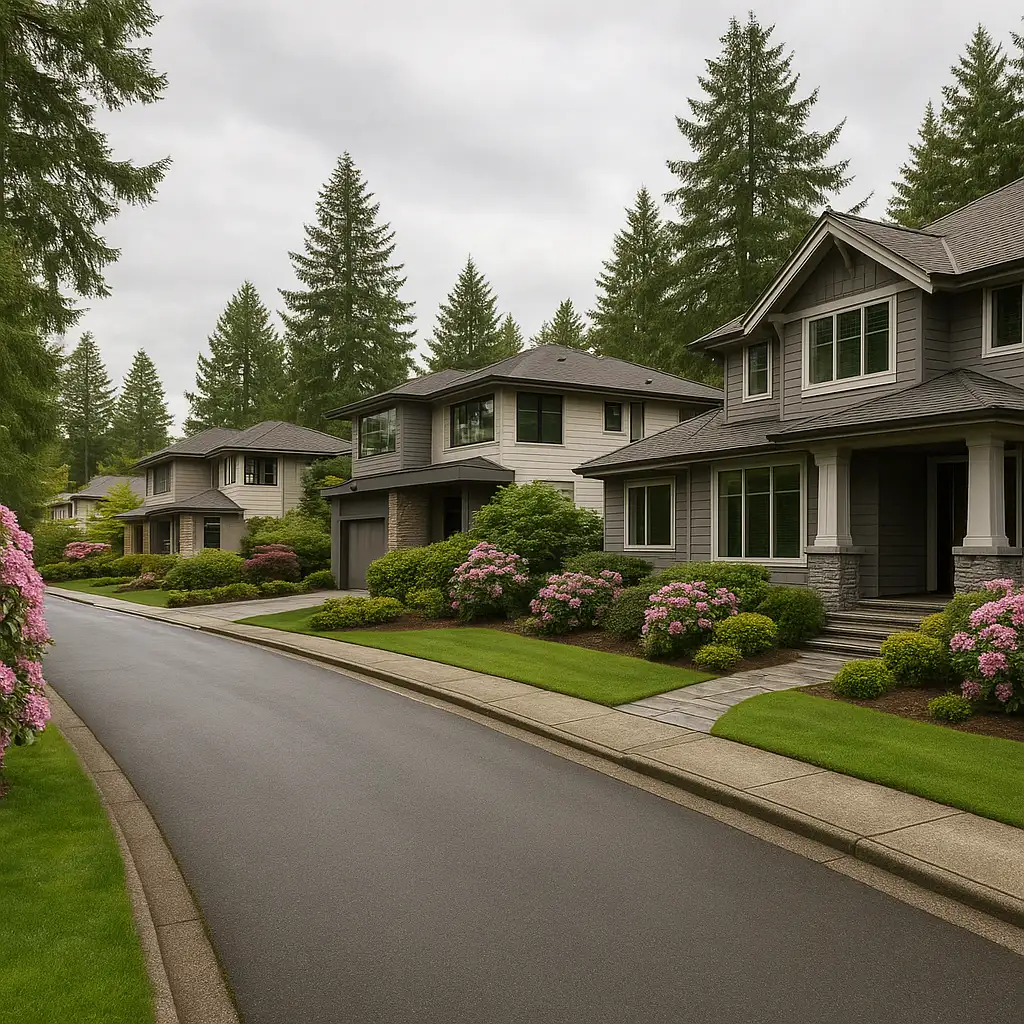 We buy houses in Bellevue WA - residential neighborhood in King County