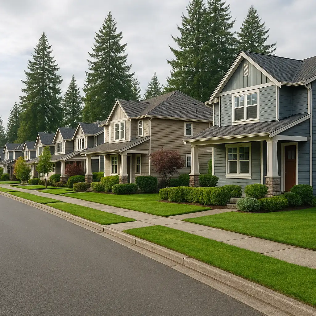 Sell your house in foreclosure in Vancouver WA - residential neighborhood street